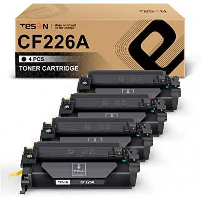 TESEN Compatible HP 26A CF226A Toner Cartridge Replacement 4 Packs